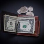 wallet, dollar, banknotes