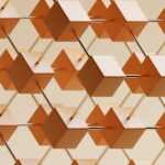 an abstract background of orange and white cubes