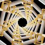 a group of white stairs